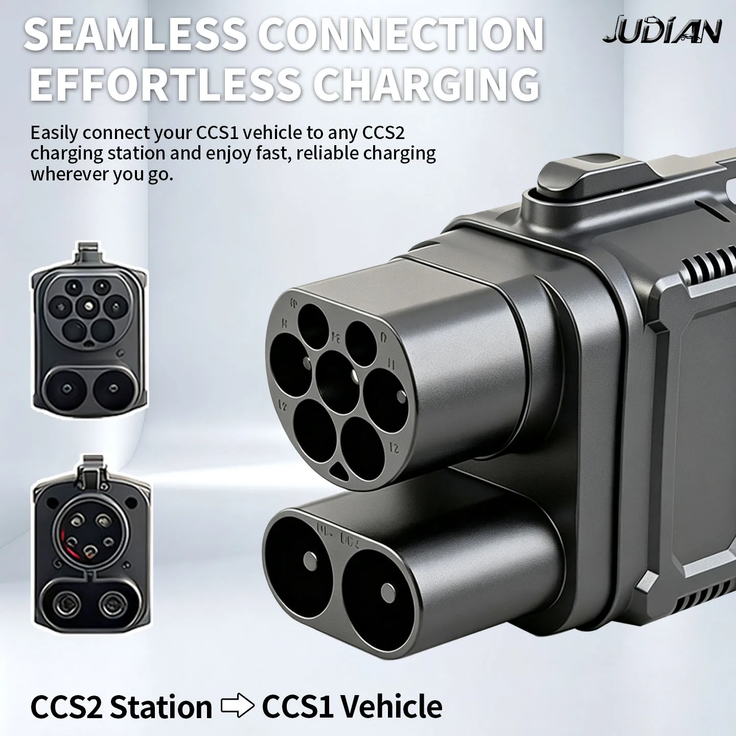 CCS2 TO CCS1 EV Charger Adapter 500A 500KW Fast Charging CCS Combo2 to CCS Combo1 AC+DC Car Charging