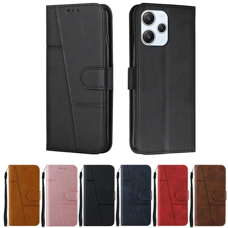 For Xiaomi Poco M6 Pro 5G Case Flip Wallet Book Cover for Coque Xiaomi POCO M6 Pro PocoM6 M 6 Pro 5G Leather Protect Phone Case