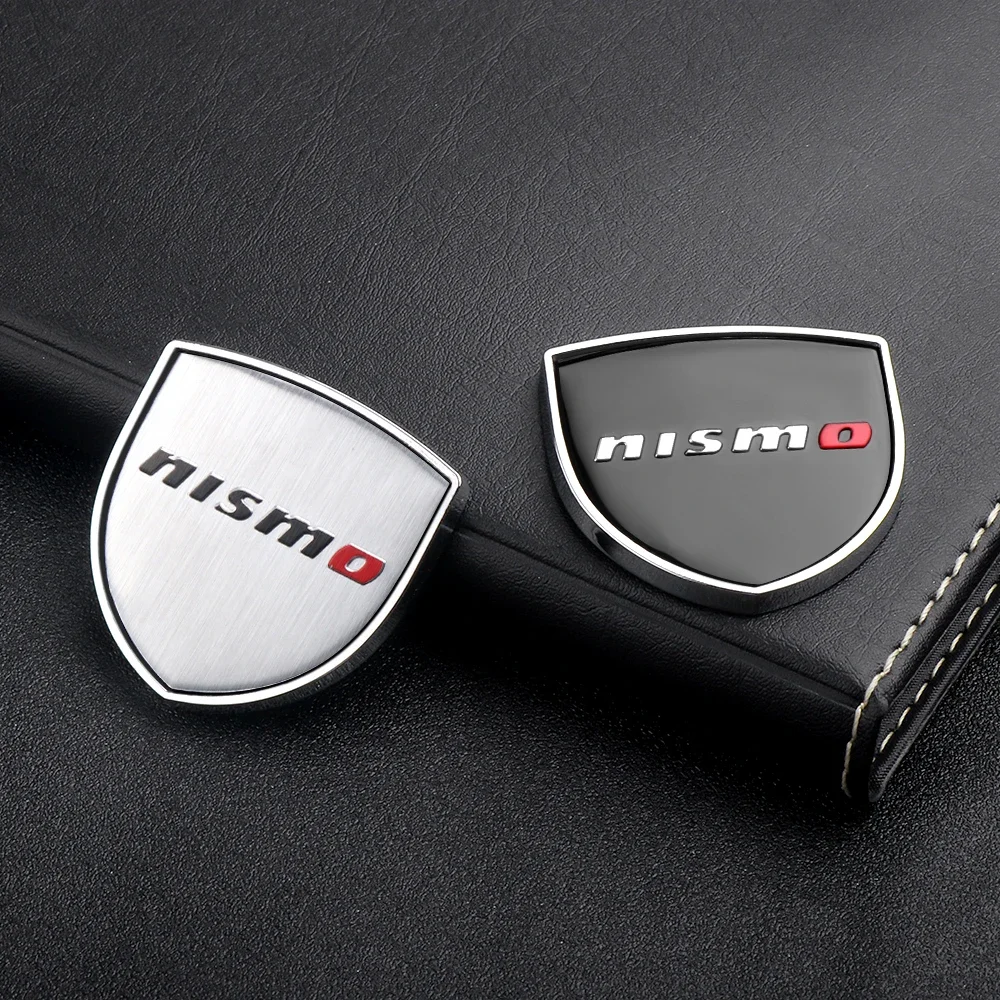 3D Metal Car Body Fender Emblem Shield Stickers Decor Auto Accessories For Nissan Nismo Tiida Teana GTR Versa Almera X-Trail