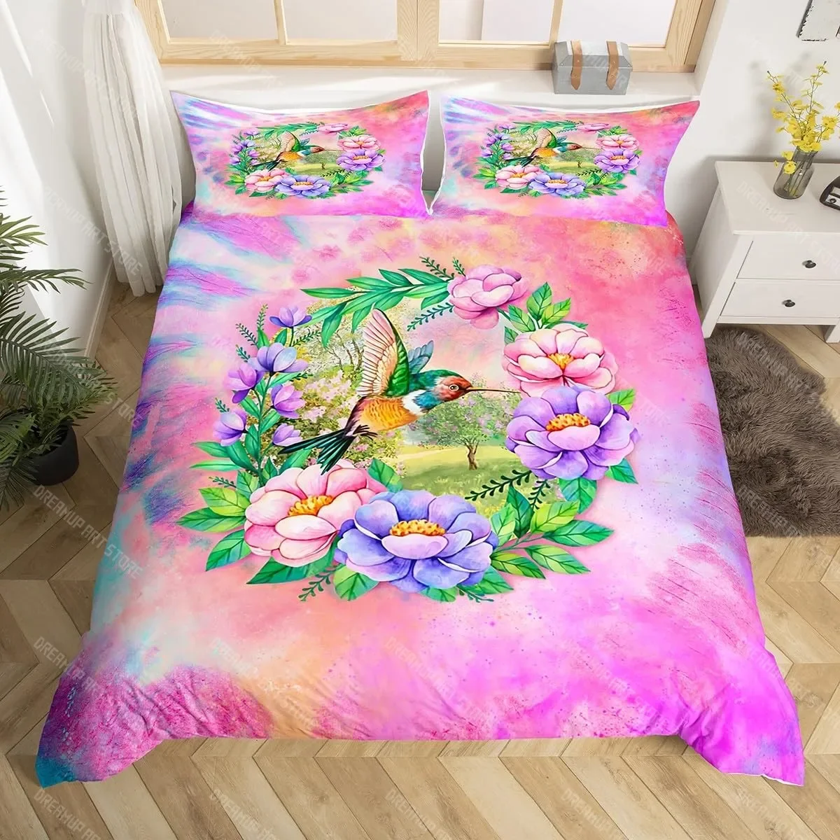 

Комплект постельного белья Tie Dye в стиле бохо, психоделический пододеяльник для детей, подростков, взрослых, хиппи, одеяло с принтом тай-дай, богемный цыганский