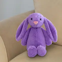 Bunny Plush Doll Huggable Cuddly Lovely Soft Home Decor Easter Stuffed Animal for Valentine's Day Party Easter Children Baby
