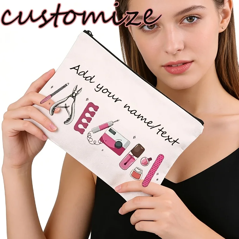 

Custom Name Handbag Toiletry Bag Case Gift Bag Durable Large Capacity Lightweight Foldable Bestie Birthday Bridesmaid Gift