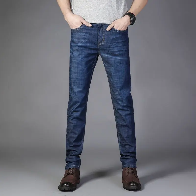 Fashion Zipper All-match Washed Straight Jeans Men's Clothing 2024 Summer New Loose Solid Color Casual Denim Trousers