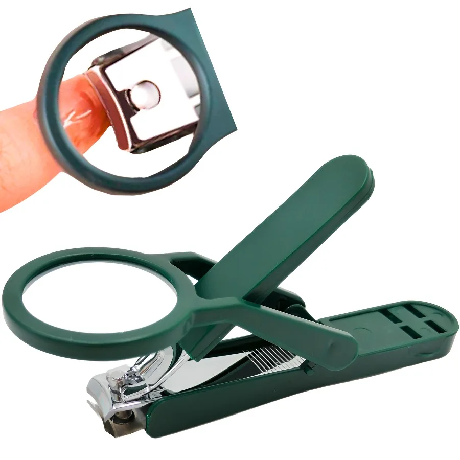 Heavy Duty Stainless Steel Magnifying Glass Nail Clipper for Seniors Easy-to-Use Design Thoughtful Gift for Elderly Parents