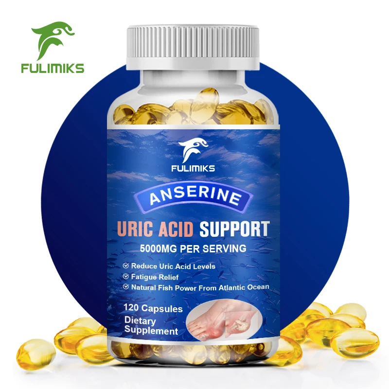 

Uric Acid Complex Supplement - Foot Joint Support-Help Soothe Discomfort - Gluten Free, Non-GMO - 60/120 Capsules