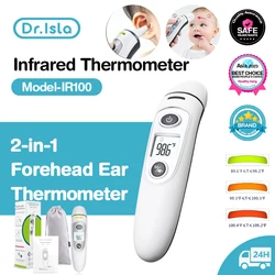 Dr.isla Ear Thermometer High Accuracy Non-Contact medical Forehead thermometer LCD Body Fever Baby/Adult Temperature measure