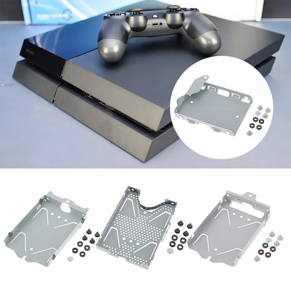 交換用 DIY コンソール ハードドライブ ブラケット メタル ネジ付き コンソール HDD ホルダー PS4 用内蔵 HDD フレーム