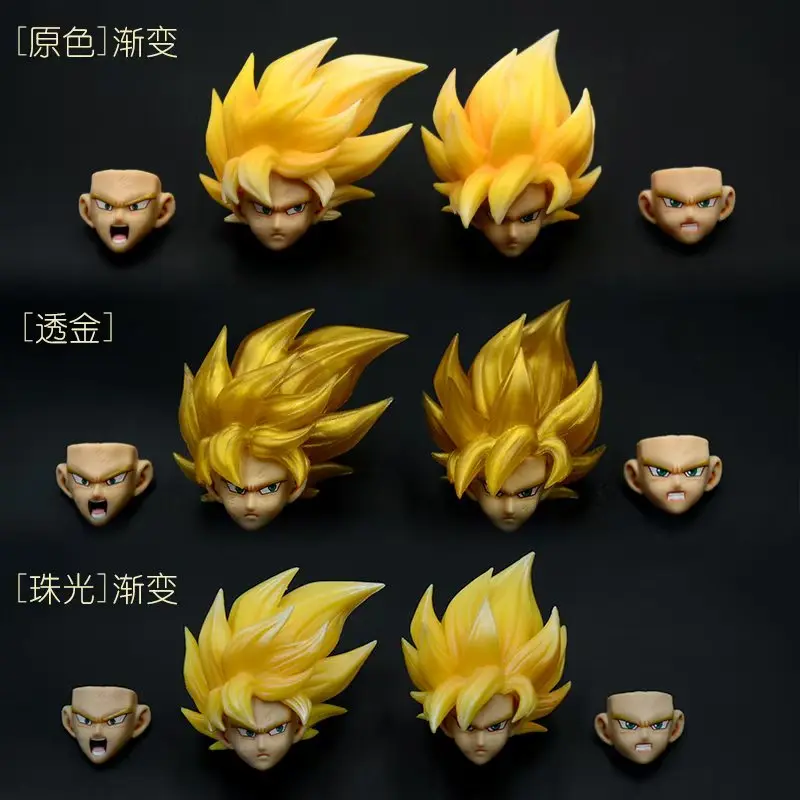 Dragon Ball Son Goku Accessories Head Carving Face S.H.Figuarts Shf Super Saiyan Accessory Part God Anime Action Figures Toys