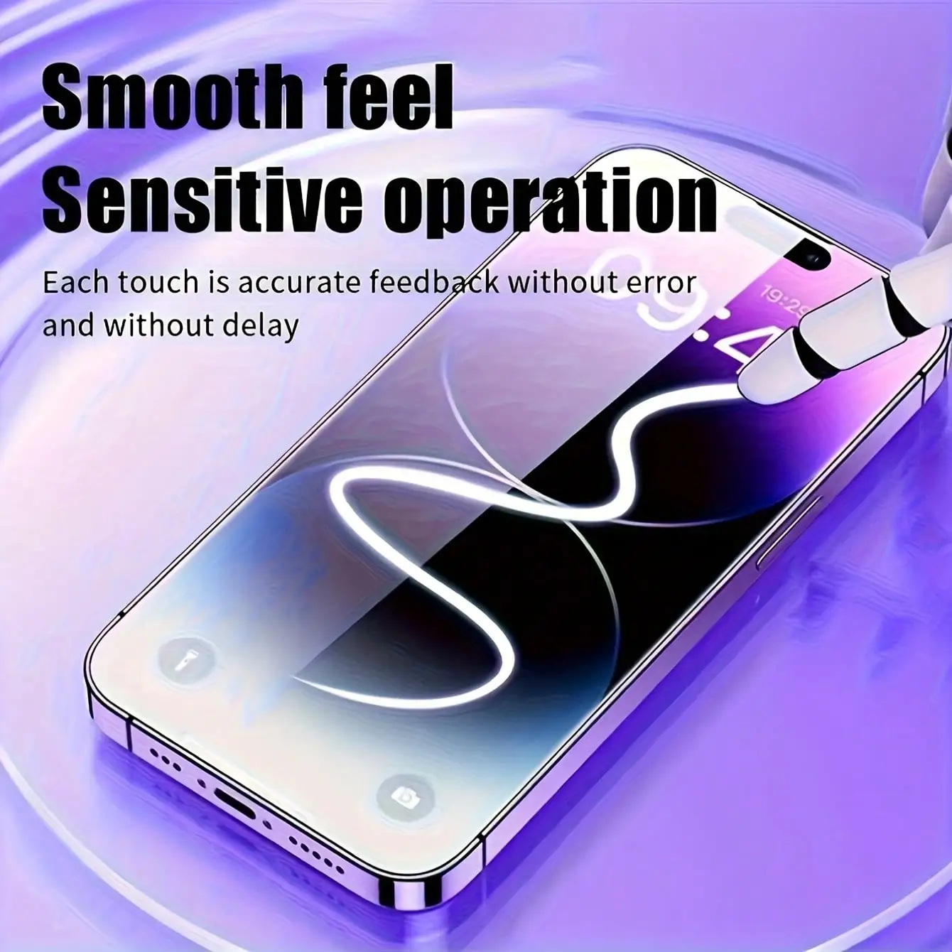 3 قطع واقي شاشة من الزجاج المقوى عالي الدقة متوافق مع هاتف IPhone 17 Pro Max/17 Air/16 Pro Max/16 Pro/16 Plus/16E/16/15 Pro