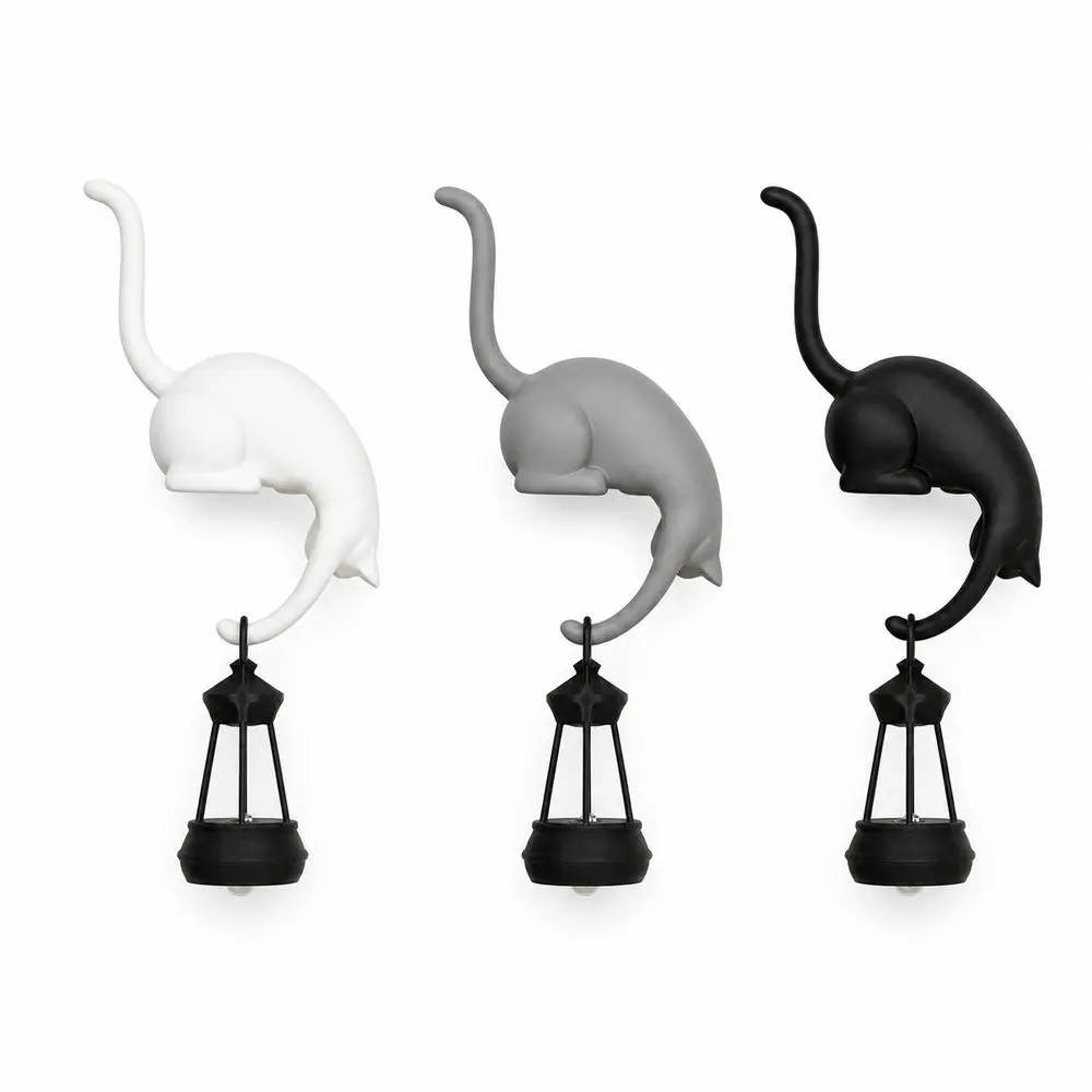 Decor Bookcase and Shelf Cat Night Light Warm Glow Cat Shaped Cat Shaped Lamp Creative Style Decorative Lighting