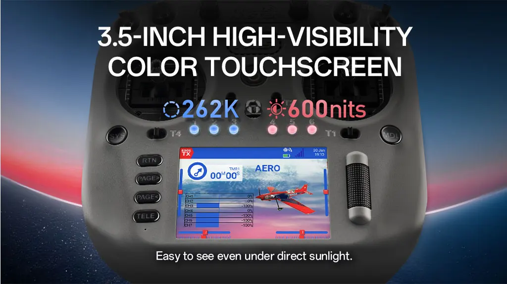 Auf Lager: Radiomaster TX15 16-Kanal 3,5-Zoll IPS Touchscreen V5.0 Hall Gimbals Funkfernsteuerung mit integriertem ExpressLRS, Gyro und Mikrofon – Detail 4