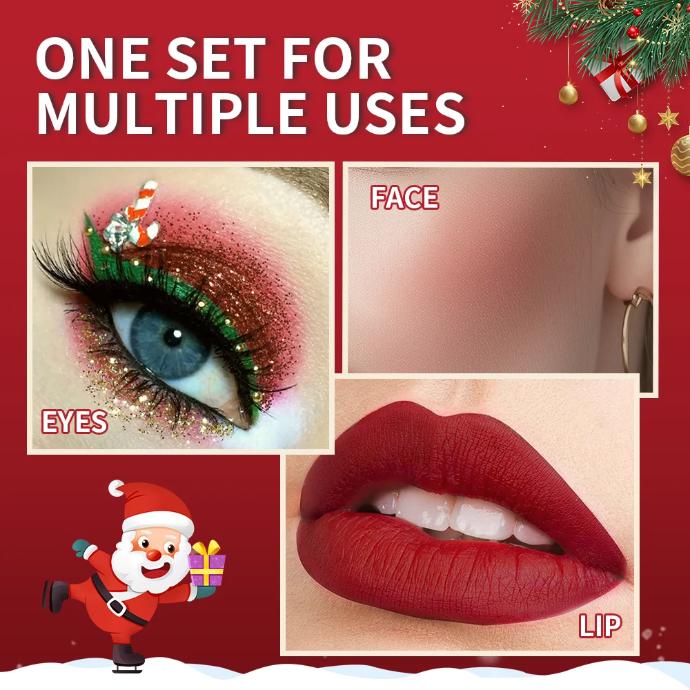 Christmas Colorful Lip Gloss Jelly Tint for Lips Lip Glow Oil Long Lasting Lip Inks Lipgloss Women\'s Gloss Ink Clear Makeup Gift