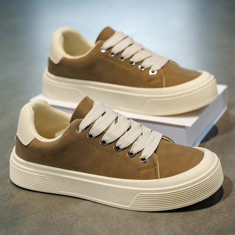 

Thick Sole Mesh Breathable Outsole Running Shoes 2025 Spring New Men's Sports Footwear Fashion Comfortable Anti Slip Men Sneaker