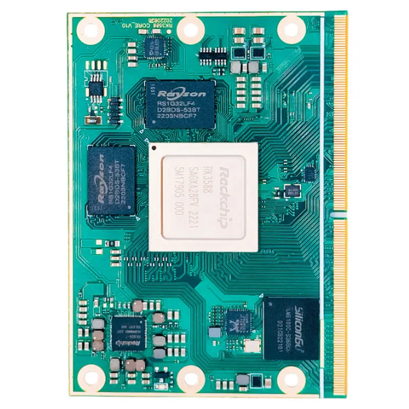 CoolPi CM5 RK3588 8G+64G Board with Cooling Fin;Open Source Code, CPU 8 cores, NPU 6.0 TOPs,GPU Mali-G610, 8K Video Codec
