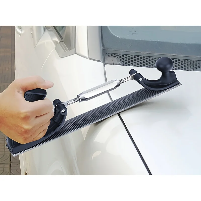 1pc Double Ended Body File for Car Repair Elevator Rail Trimming Manual Hand Tool with Adjustable Stand Painted