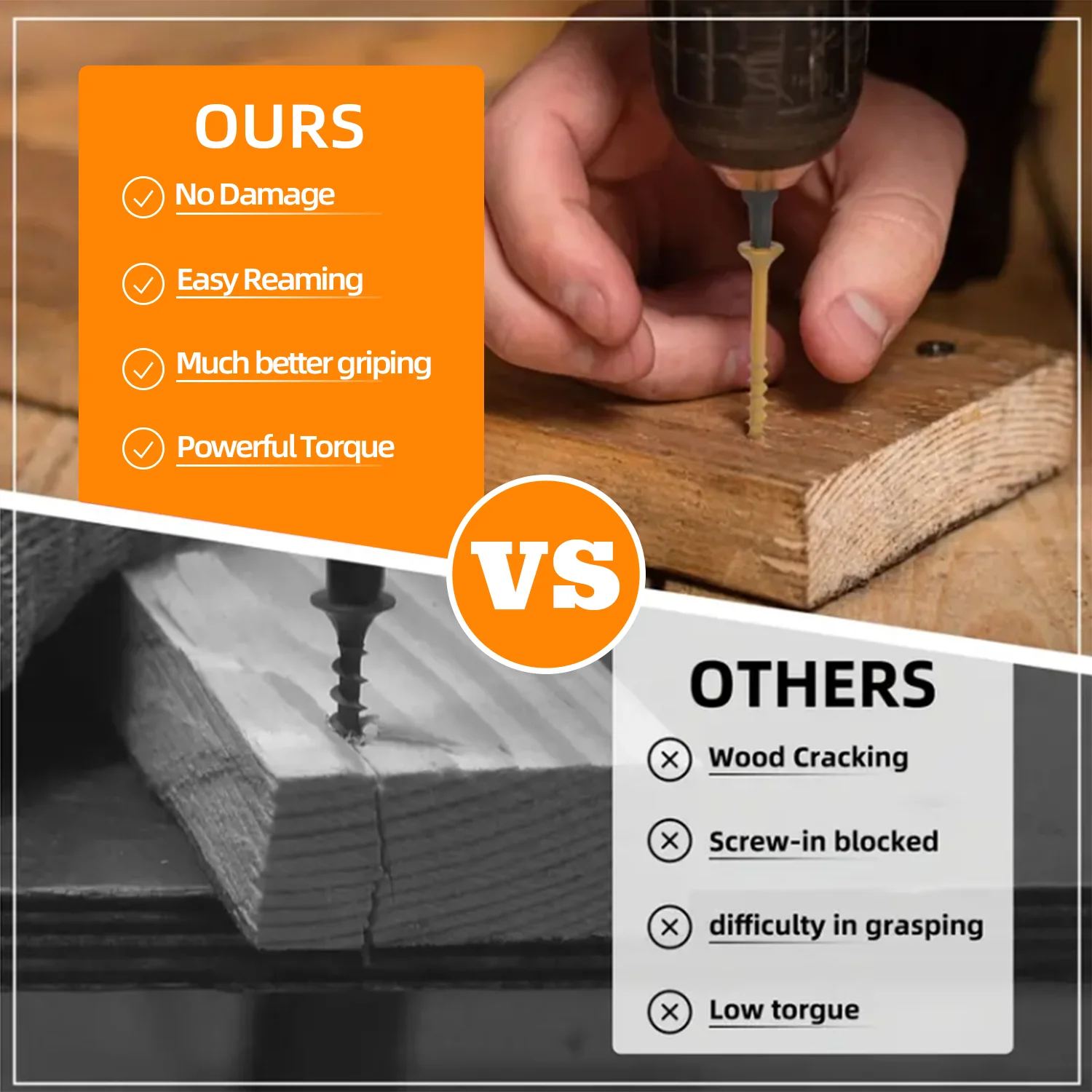 VKKM #9x3 Phillips Wood Screws 150PCS Yellow Coated - Carbon Steel w/ Free T25 Bit thumb screw  pocket hole screws