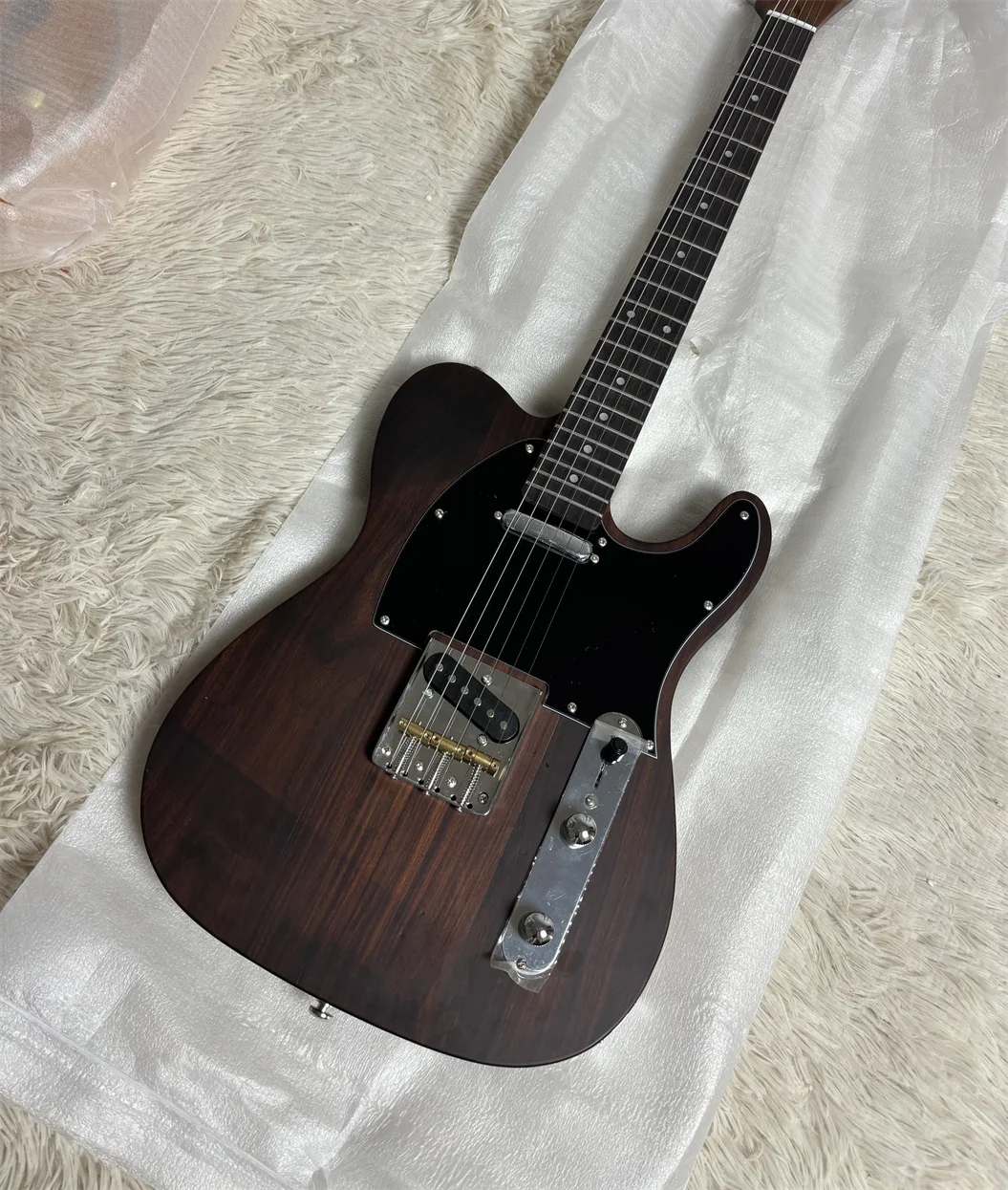 Rare Paul Waller George Harrison Satin Matte Brown Electric Guitar（Private customization）