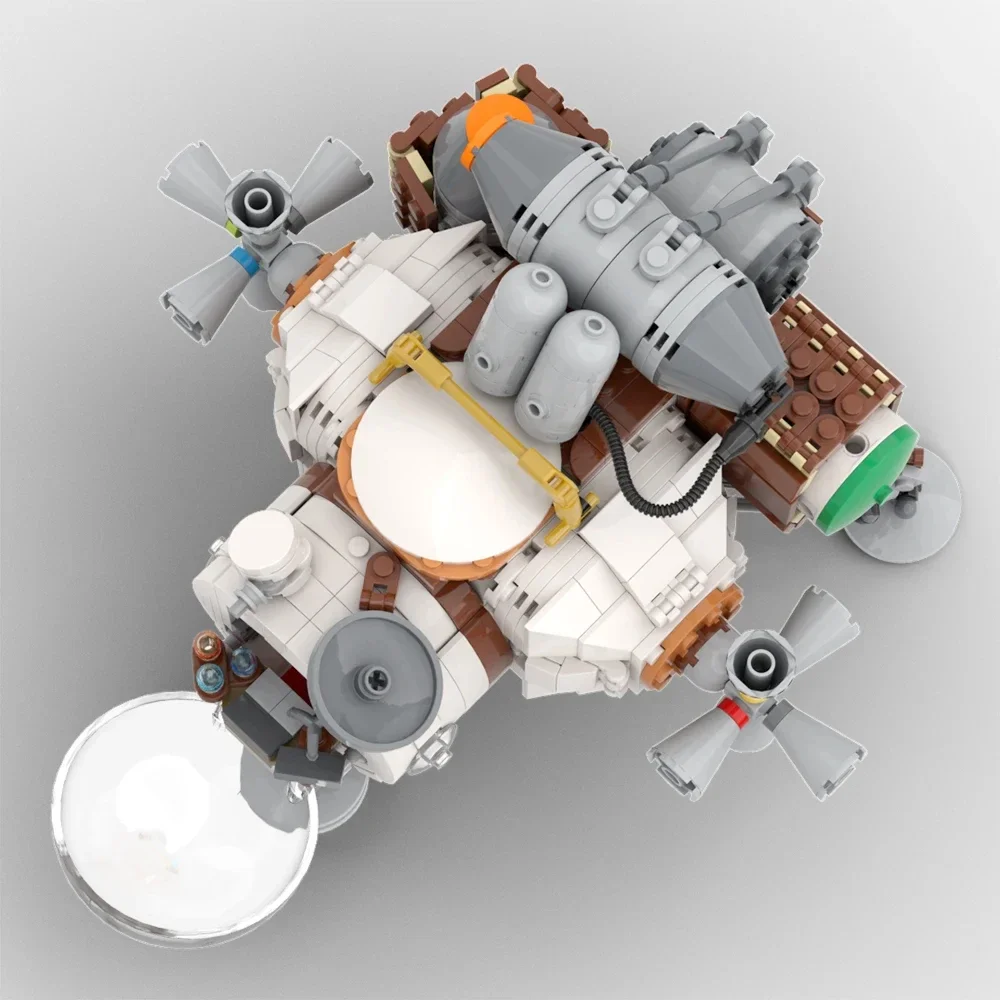 Véhicule de Transport Spatial en Brique pour Enfant, Kit de Construction de Nuit, Communautés ète Extérieure, Wilds, Hearthian, Soleil, Avion, Modèle, Jouet, Cadeau