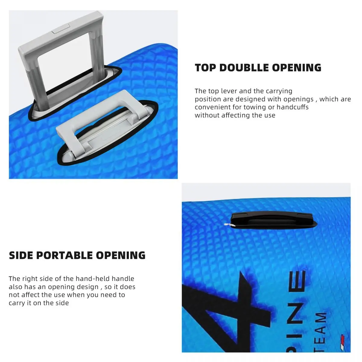 Alpine Team Kofferabdeckungsschutz, elastische Reisegepäckschutzhüllen für 18–32 Zoll