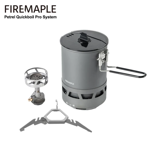 Imagen 1 del producto Fire-Maple Petrel Quickboil Pro System Sistema de cocina ultraligero Estufa de gas portátil ligera para mochilero al aire libre para acampar