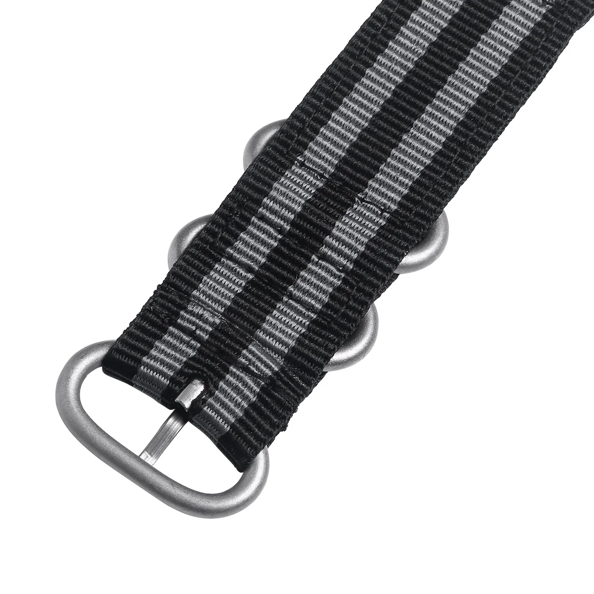 

18mm Premium Nylon Watch Bands Heavy Duty Comfortable Wristband for Most Watches Fitness Swimming Diving Replacement Black Grey