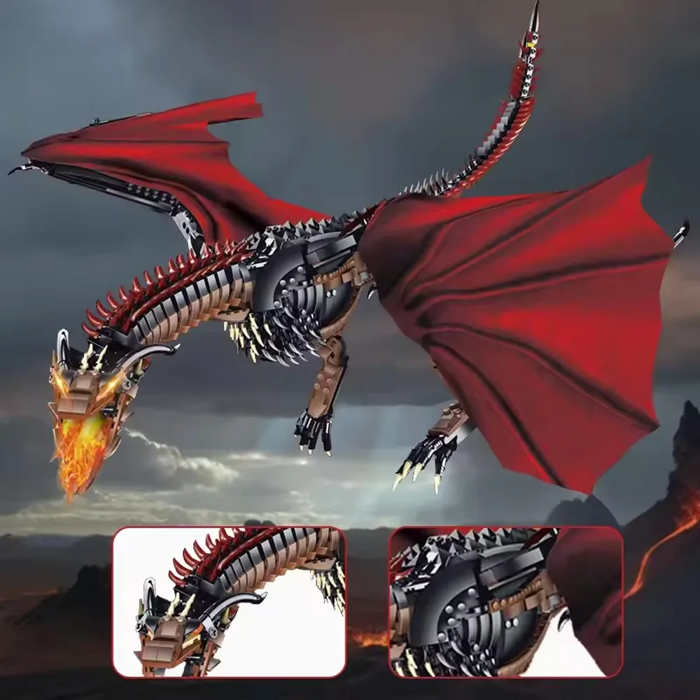 Fikirler Oyun Thrones Süper Ejderha Aksiyon Figürü Yapı Taşları Boys Klasik Film Figürü Oyuncaklar Toplayıcı Çocuklar Yetişkin Hediye