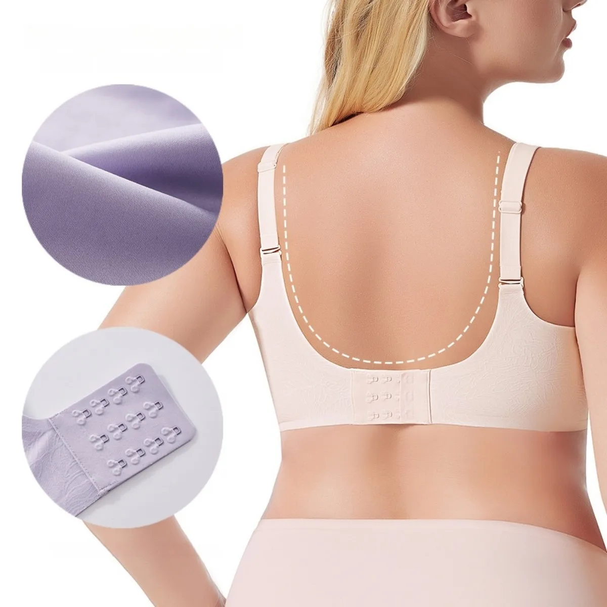 Wire Free Active Bra  Lace Style Female Super Super Plus Size Lingerie Women 's Sleepwear Bra