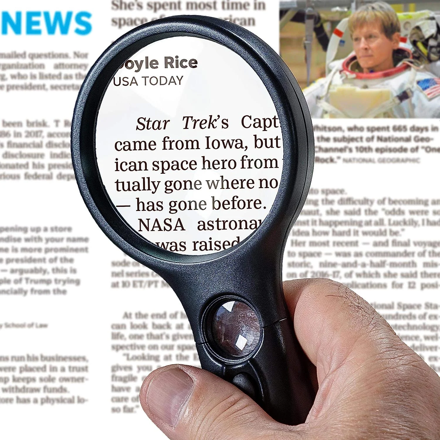 Magnifying Glass Handheld 45X Magnifier With 3 LED Light For Reading Magnifying Glass Jewelry Loupe