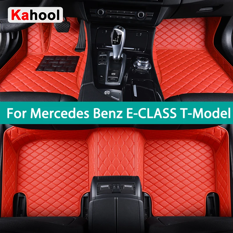 KAHOOL Custom Car Floor Mats For Mercedes Benz E-CLASS T-Model S211 S212 S213 Estate E320-E500 Coche Accessorie Auto Carpets