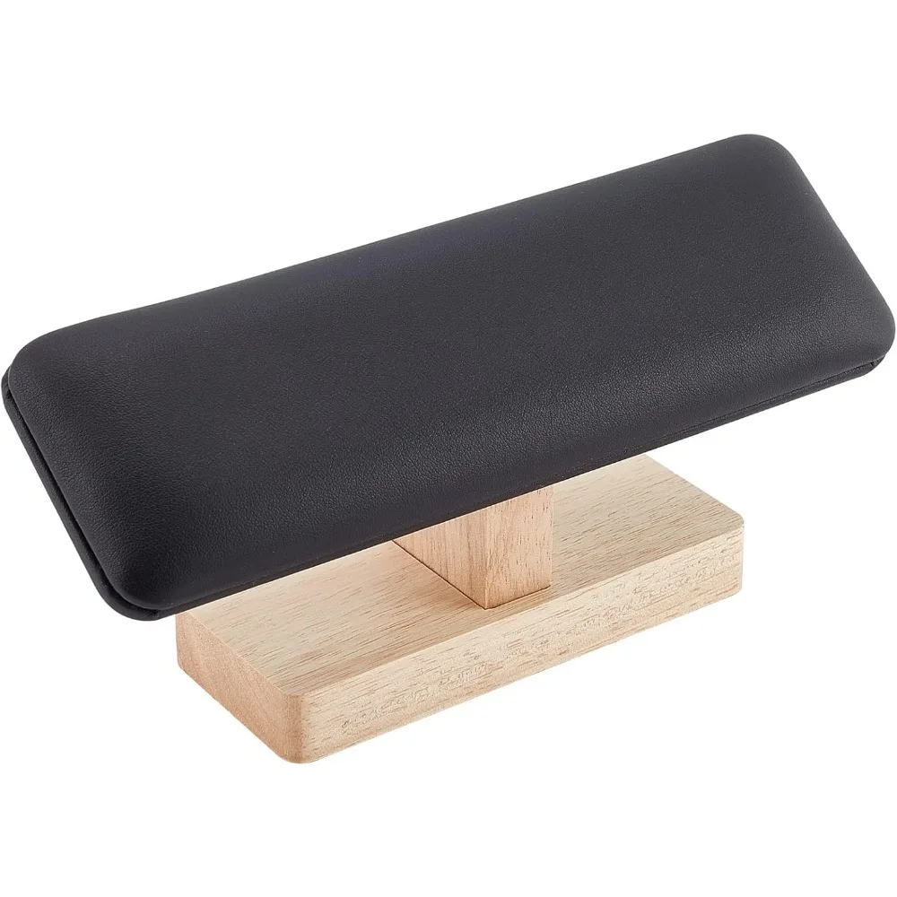 

Деревянная подставка для часов, Т-образный держатель для браслета, органайзер для ювелирных изделий из искусственной кожи, съемный браслет, подвески, ножной браслет