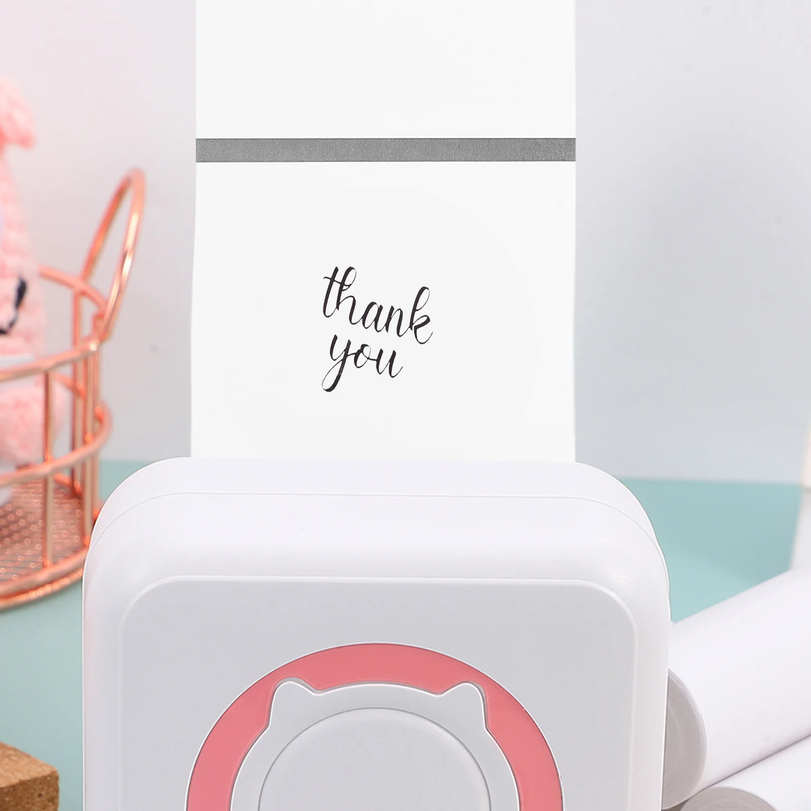 

1 Roll 50X50Mm Transparent Label Stickers Clear Adhesive Round Thermal Printer Paper For Diy Labels Compatible With Phomemo