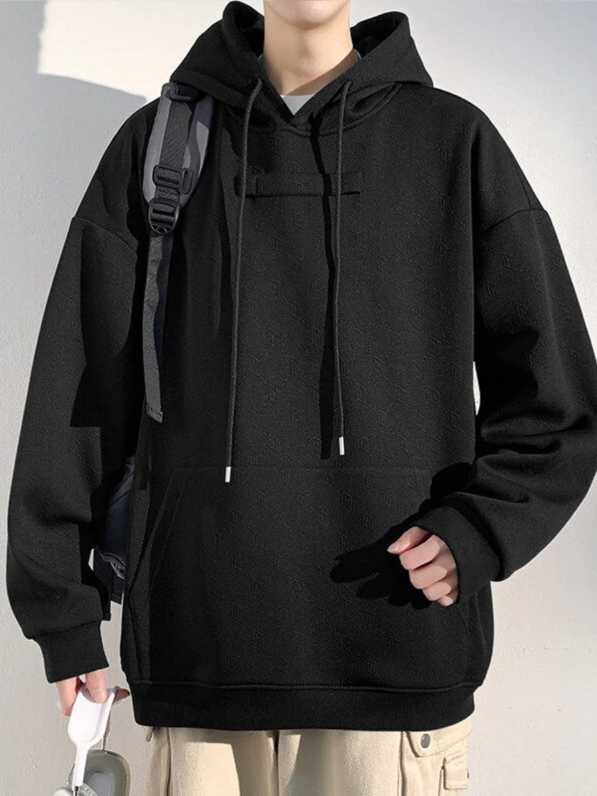 

Весенняя коллекция 2025: Модная универсальная толстовка-худи больших размеров, повседневная свободная верхняя одежда из полиэстера и спандекса