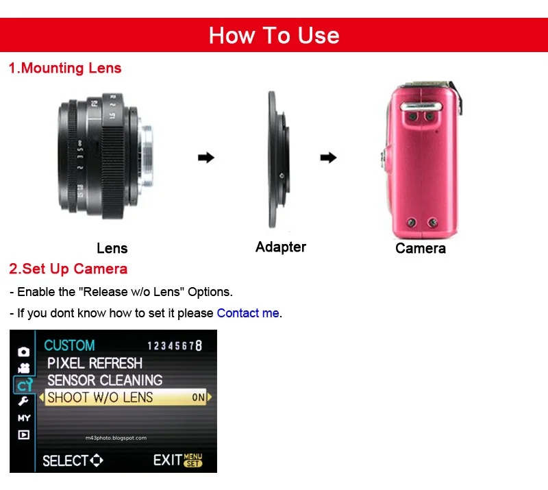 Adaptador de C-M43 para lente de montaje C a cámara Micro 4/3 M4/3 Panasonic GX85 Olympus