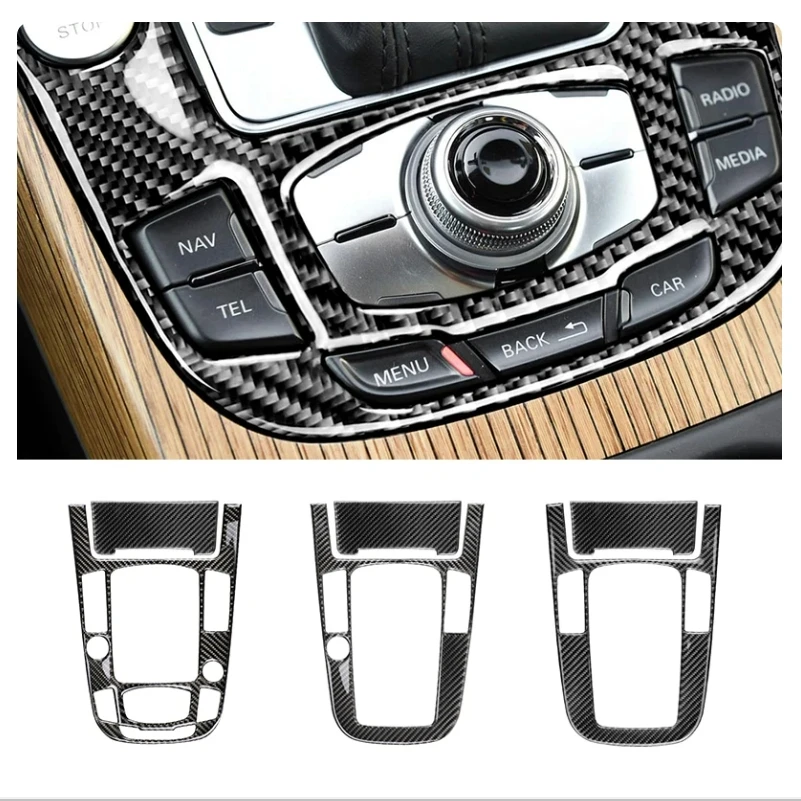 

Real Carbon Fiber Center Console Gear Shift Panel Cover Frame Trim For Audi A4 B8 A5 2009 2010 - 2016/ Q5 2010-2018