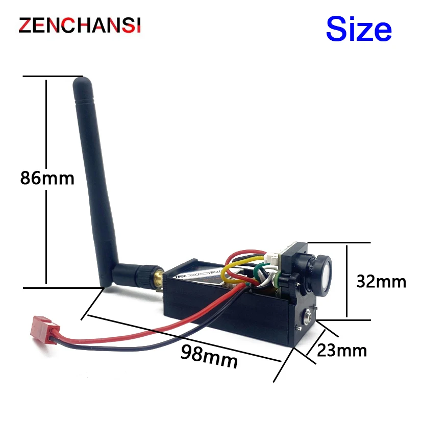 FPV System 5.8G 48CH 100/200/400/1000mW adjustable VTX Transmitter launcher with 1.4mm CMOS 700TVL FPV Camera for RC Part