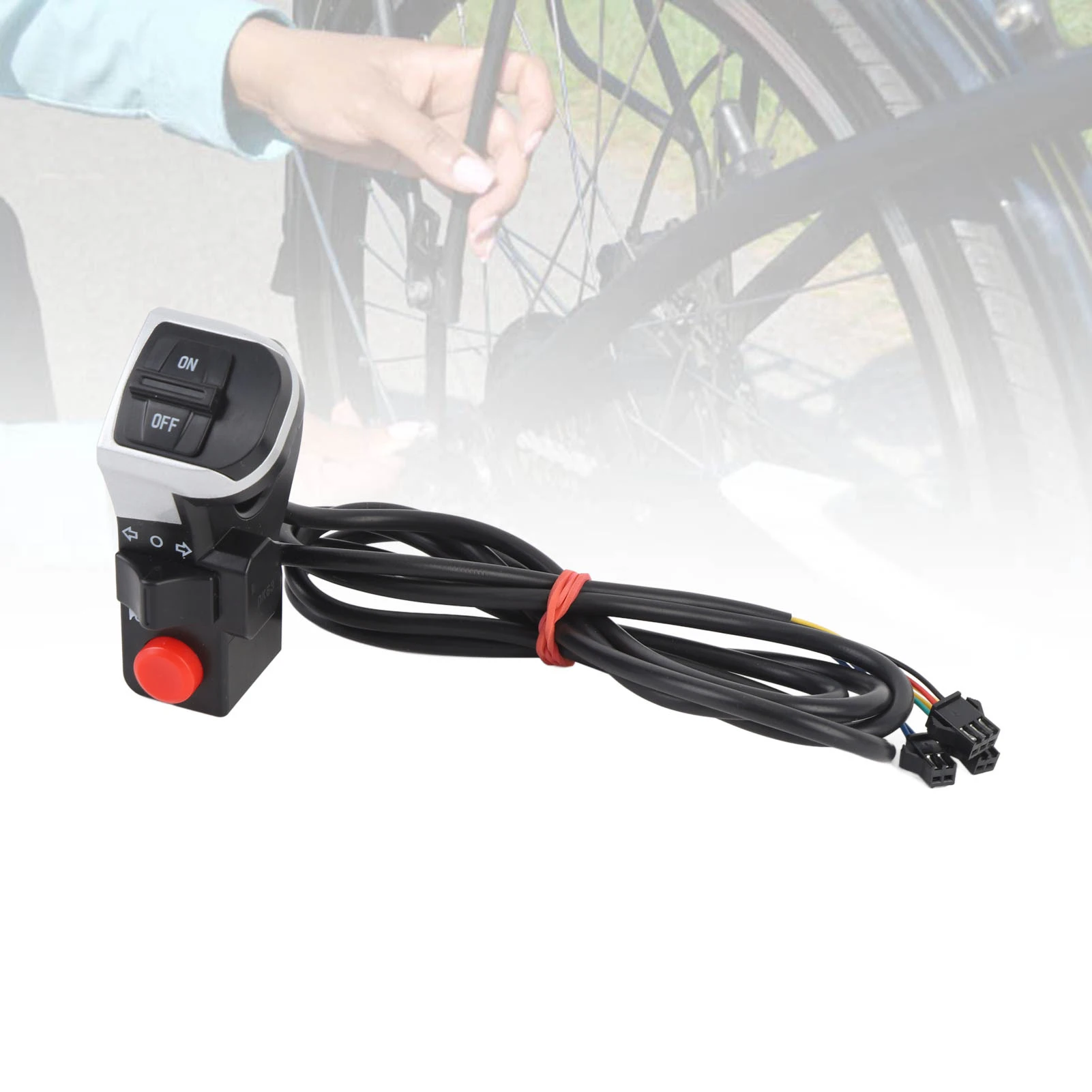 Controle de Guidão de Motocicleta Multifuncional 3 em 1 com Luz e Sinal de Direção para Motocicletas