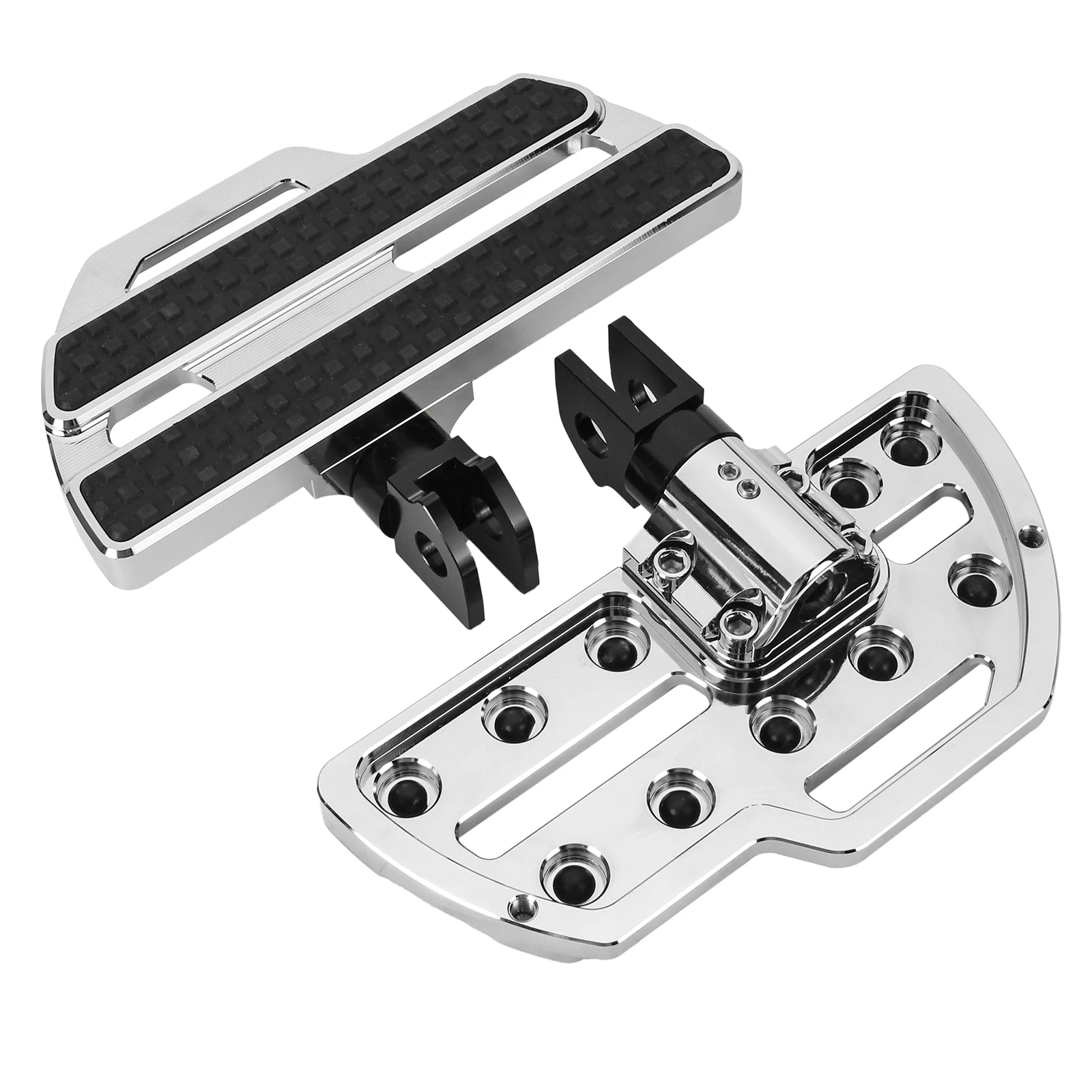 1 Pair Front Rider Floorboards For Kawasaki Vulcan S EN650 2015-On Wide Footpegs Footboard Motorcycle Pedal Accessories