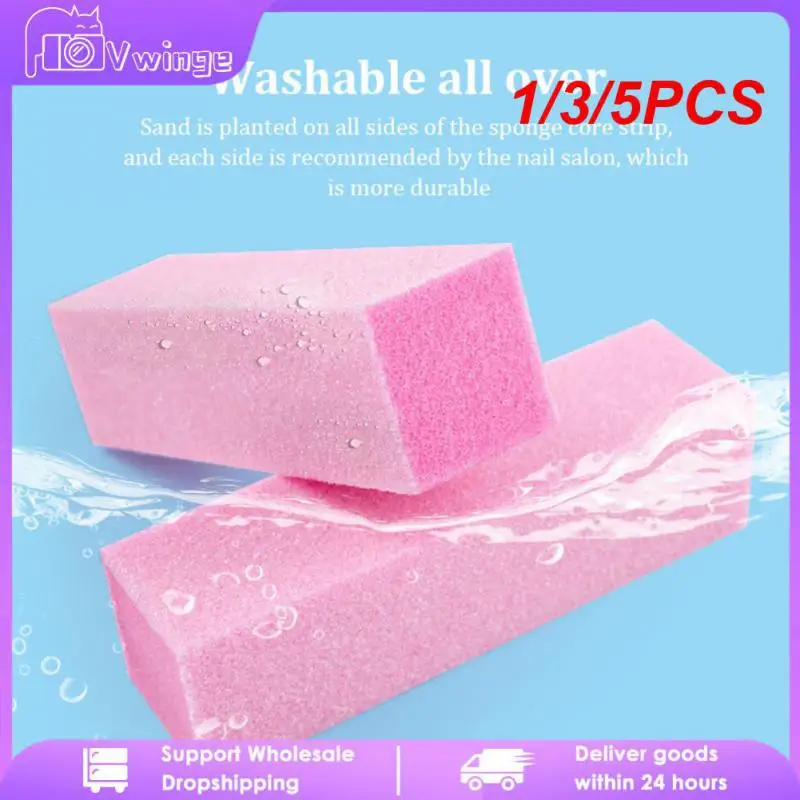 1/3/5PCS Nail Art Buffer Nail Art Buffer Grinder Buffer Grind Buffing Sanding Files Sponge Buffer Nail Files