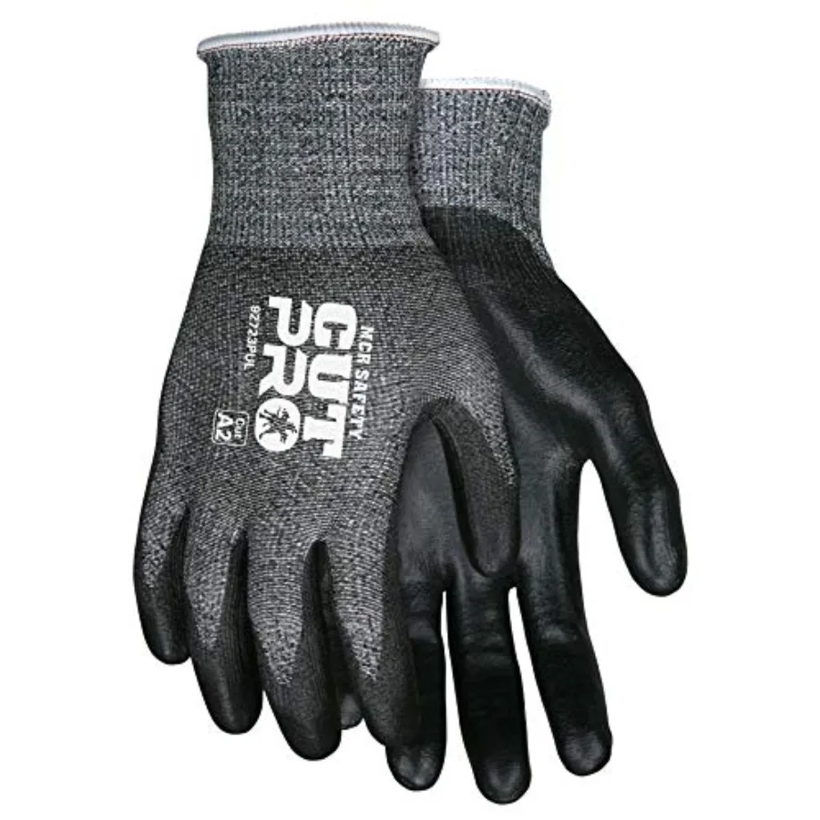 

92723PUM Cut Pro 13 Gauge HyperMax Work Glove, Cut Protection Glove, Polyurethane Coated Palm and Fingertips, Medium