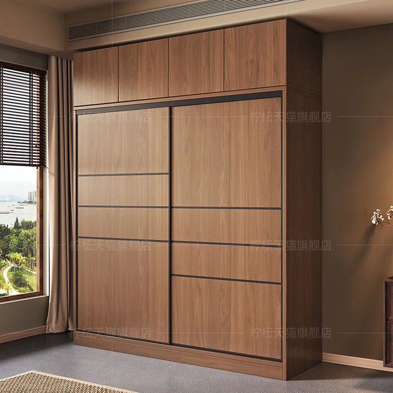 Wooden Modern Closet Aesthetic Designer Accent Luxury Creative Cheap Fashion Interior Wardrobe Organizer Armario Home Decoration