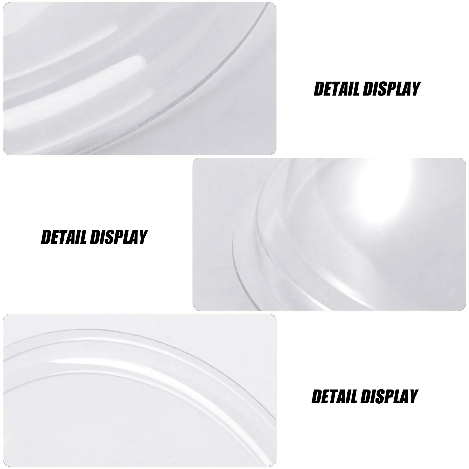 

1Pc Acrylic Round Food Cover Food Tent Food Insulation Lid for Home Bread Dessert Dish Transparent (8-inch 21cm Random H