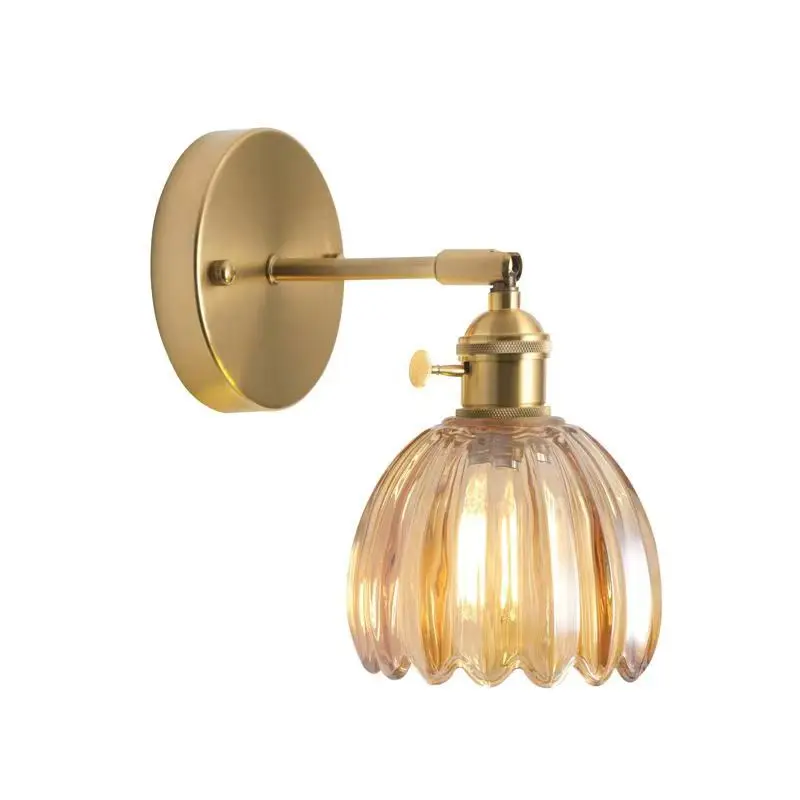 E27/E26 glass wall lamp Nordic hallway corridor bedside bathroom mirror front light fixture