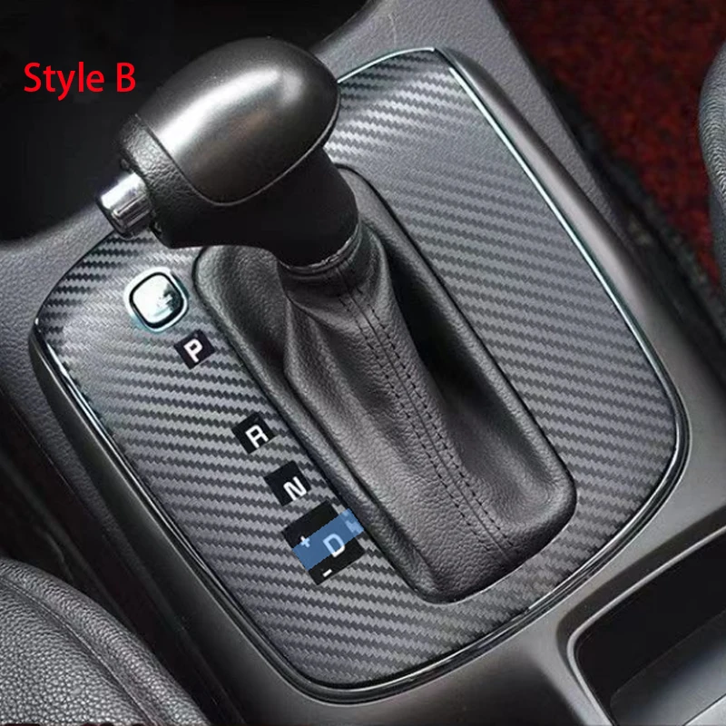 Suitable for K3 Interior Stickers,Carbon Fiber Modified Film for Central Control Gear Shift for KIA K3 2013-2018