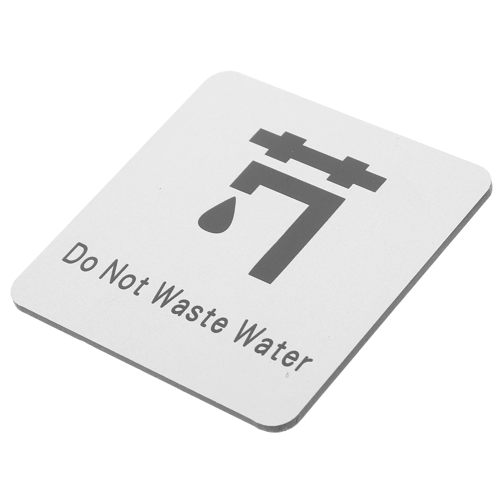 

Water Saving Wall Notice Sign Durable Easy Install Bright Colors Home School Office Bathroom Public Places Caution Sticker