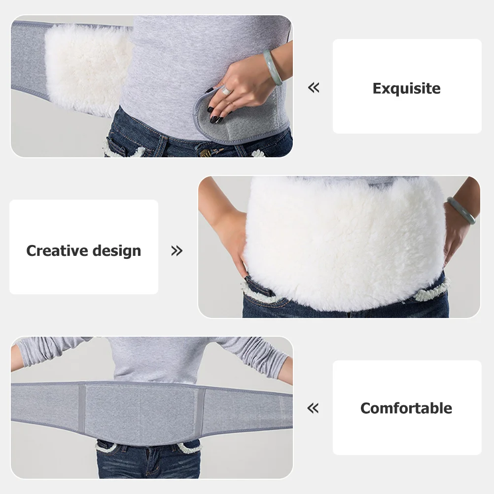 

Reusable Wool Warm Waist Belt Wear-Resistant Lumbar Sleeve Daily Use Kidney Band Winter Sports Waist Support Warm Accessory