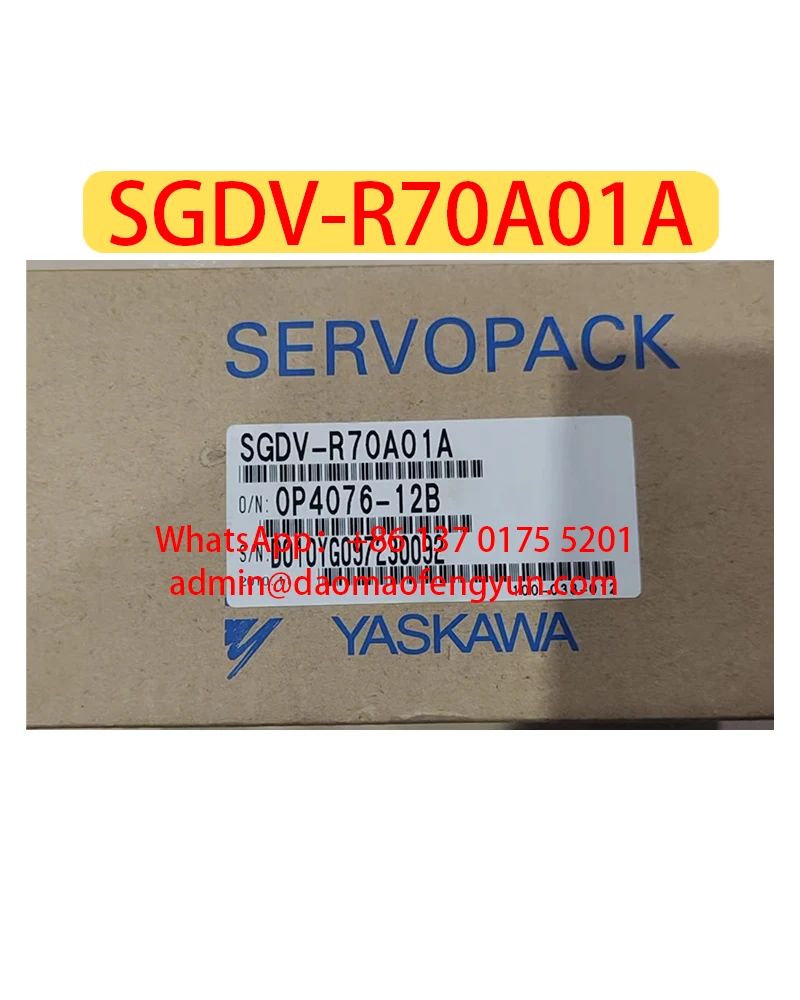 Original Genuine，SGDV-R70A01A Brand New Servo Drive，SGDV R70A01A， Fast shipping
