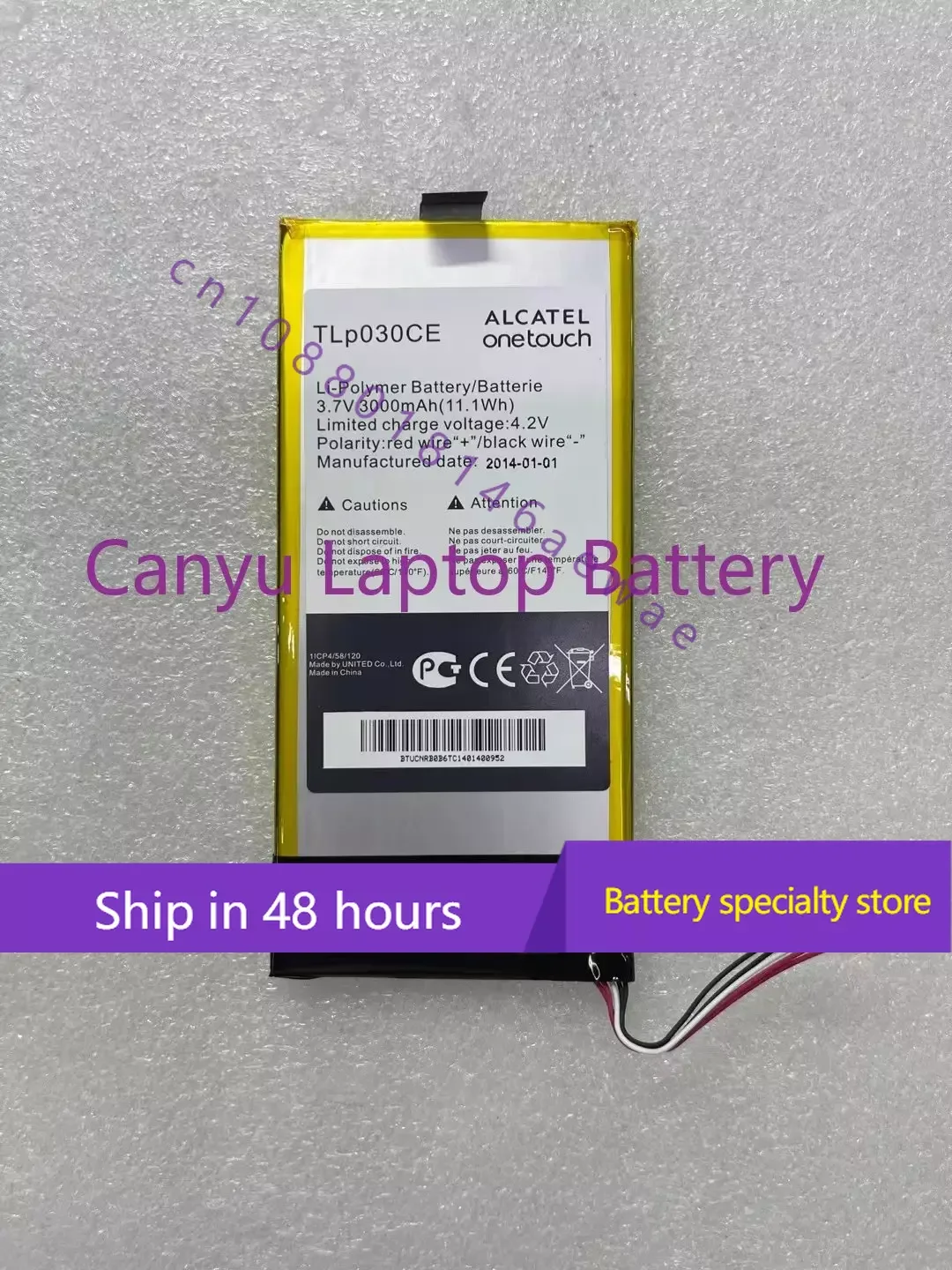 

Alcatel Tlp030ce 3000mah Battery