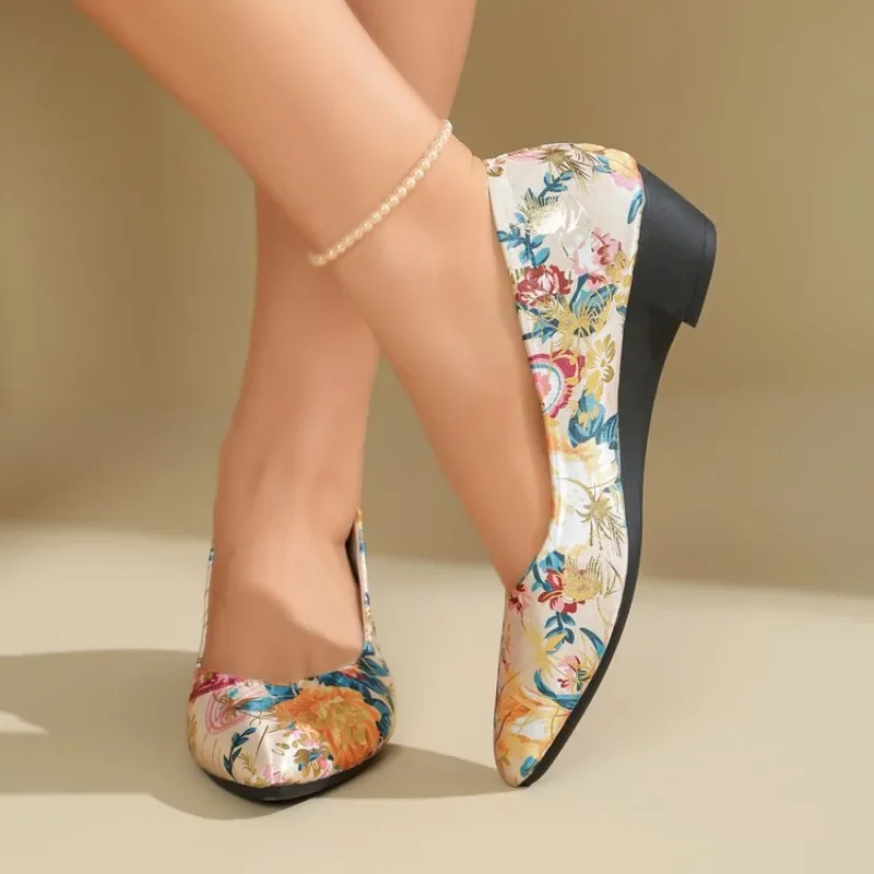 Frühling Herbst Print-Design Spitze Damen Halbhohe Schuhe 2026 Mode Einfacher Stil Outdoor Freizeitschuhe für Frauen – Detail 7