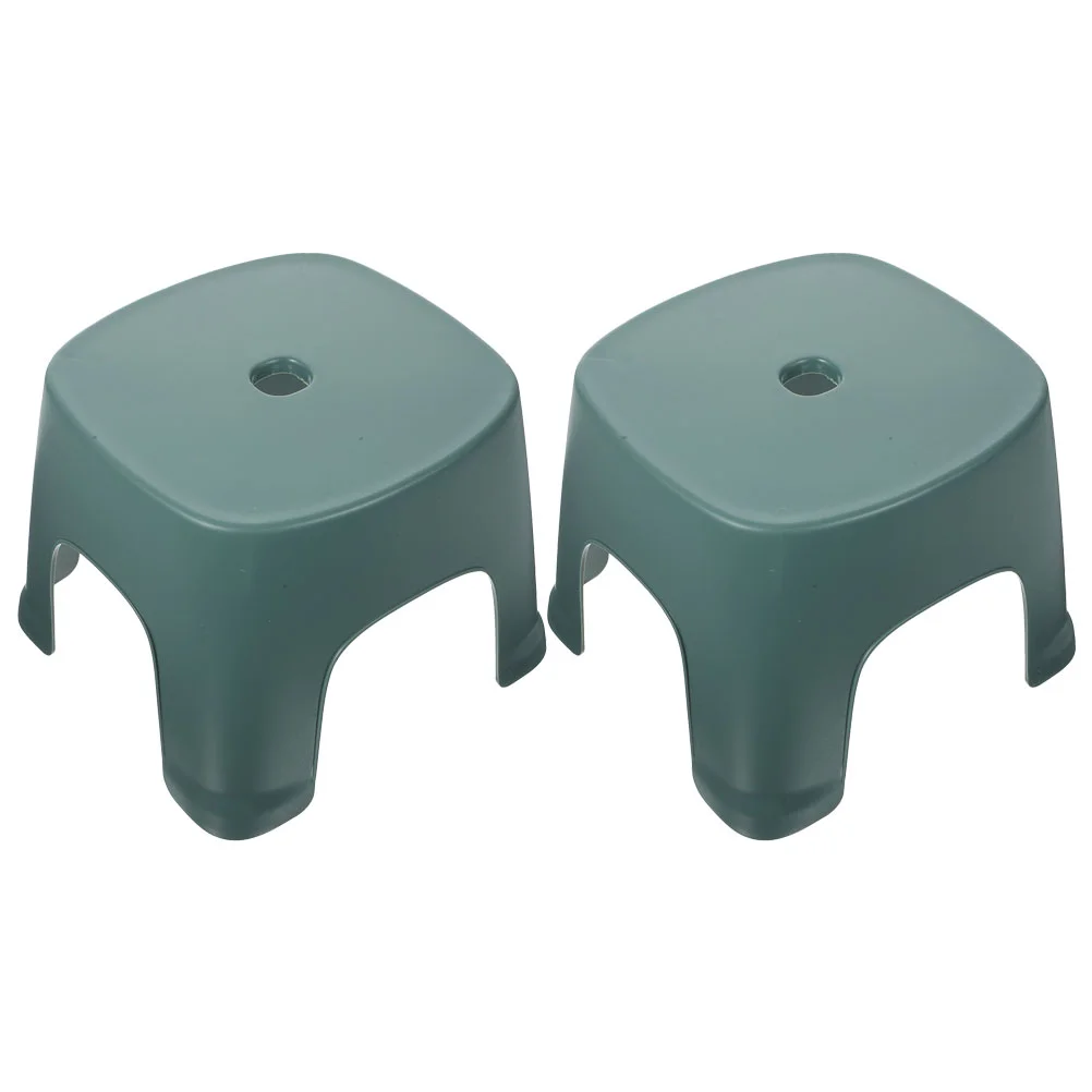 2 Pcs Low Stool for Feet The Restroom Toddler Steps Bathroom Toilet Toddlers Pvc Adults