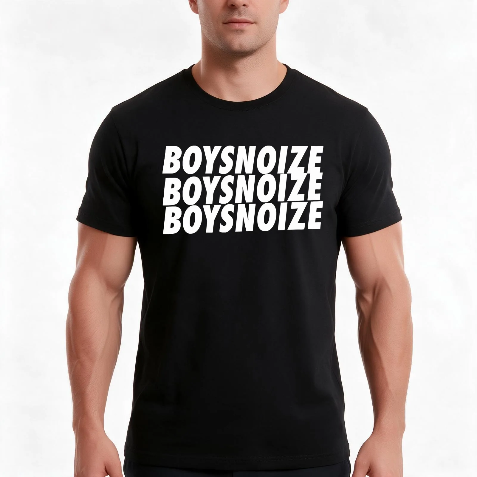 Boys Noize T-Shirt, Summer Casual Cotton Tee, Oversized Streetwear Tops, Vintage Graphic Print, Loose Fit Short Sleeve